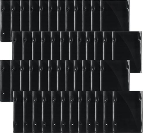 Outus Music Folders - 48 Pcs, Black, Double Side, Waterproof, Lightweight, Sufficient Amount, Easy to See, Widely Fit in Saudi Arabia
