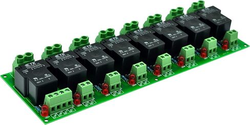 لوحة وحدة مرحل الطاقة 12 فولت سلبية 8 SPST-NO 30 أمبير من CZH-Labs. in Kuwait