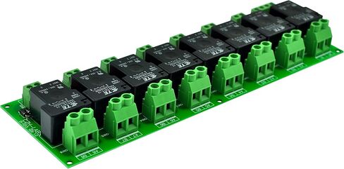 لوحة وحدة مرحل الطاقة 12 فولت سلبية 8 SPST-NO 30 أمبير من CZH-Labs. in Kuwait