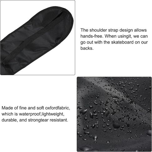 PATIKIL Skateboard Carry Bag, 2 Pack 31.5 x 8.7 Inch Skateboard Carrier Shoulder Bag Skateboard Rucksack in Saudi Arabia