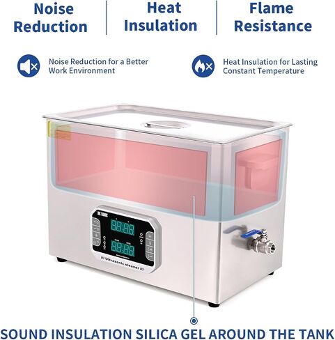 DK SONIC Touch Ultrasonic Cleaner with Heater,Digital Timer and Basket Multiple Cleaning Mode for Lab Tools, Metal Parts, Carburetor, Auto Parts, Engine Parts, etc (30L, 110V) in Saudi Arabia