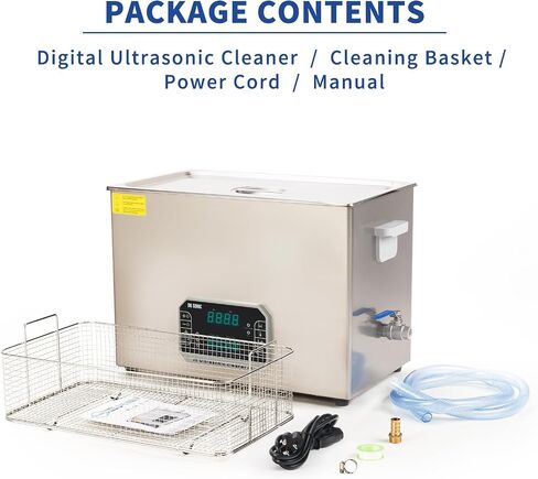 DK SONIC Touch Ultrasonic Cleaner with Heater,Digital Timer and Basket Multiple Cleaning Mode for Lab Tools, Metal Parts, Carburetor, Auto Parts, Engine Parts, etc (30L, 110V) in Saudi Arabia