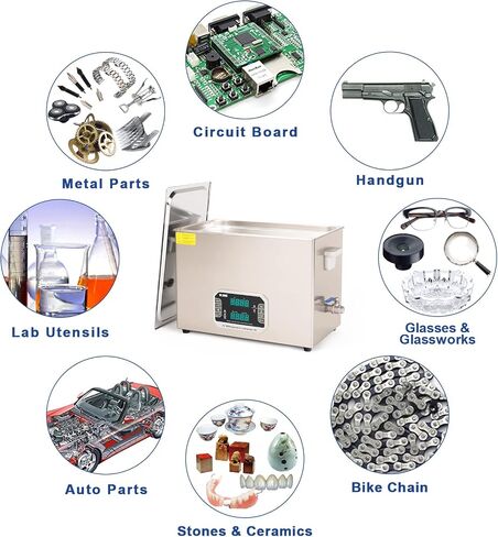 DK SONIC Touch Ultrasonic Cleaner with Heater,Digital Timer and Basket Multiple Cleaning Mode for Lab Tools, Metal Parts, Carburetor, Auto Parts, Engine Parts, etc (30L, 110V) in Saudi Arabia