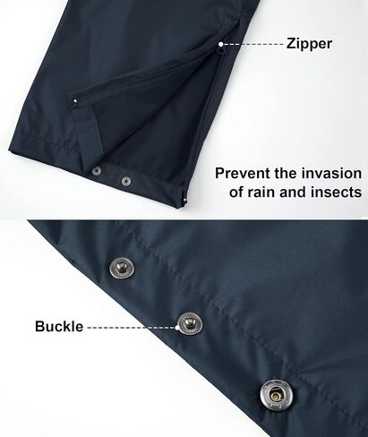 SWISSWELL Mens Hiking Pants Golf Rain Pants Waterproof Lightweight Breathable Pants with Pockets for Work Fishing in Saudi Arabia