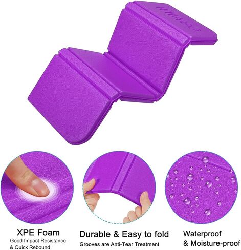 PATIKIL Foldable Cushion Seat Camping Sitting Pad Small Waterproof XPE Foam Outdoor Sitting Mats for Picnic Hiking Stadium Travel in Saudi Arabia