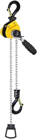 AOMAG® Mechanical Lever Hoist, Hook Mount Lift Lever Block Chain Hoist Comealong, 1/2 Ton Capacity, 10' Lift in Saudi Arabia