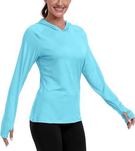 RIMLESS 7 Women's UPF 50+ Sun Shirt with Hoodie Long Sleeve Hiking Fishing Outdoor Sweatshirt Lightweight Hoodie in Saudi Arabia