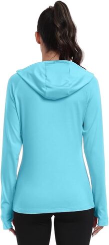 RIMLESS 7 Women's UPF 50+ Sun Shirt with Hoodie Long Sleeve Hiking Fishing Outdoor Sweatshirt Lightweight Hoodie in Saudi Arabia