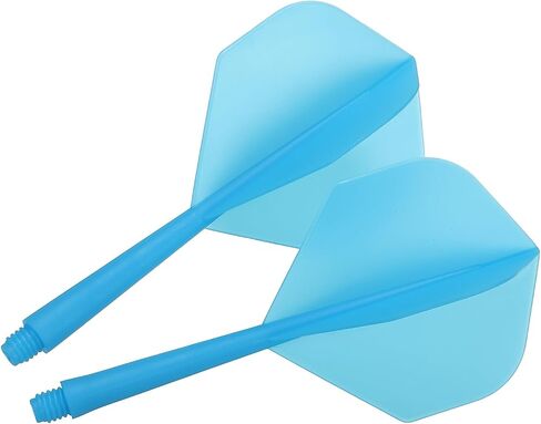 PATIKIL Integrated Dart Shaft and Flights, 9 Pack 2BA Lightweight Plastic Dart Flight Accessory Standard Shape, Blue in Saudi Arabia