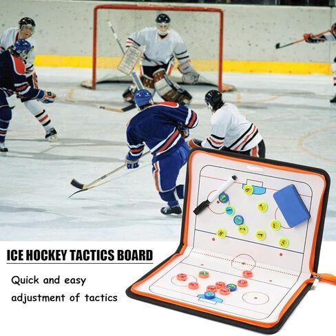 Ice Hockey Tactics Board for Kids & Adults, Magnetic Coaching Board, Ice Hockey Equipment for Men, Boys and Ice Hockey Enthusiast, Christmas Ice Hockey Gifts for Men Father in Saudi Arabia