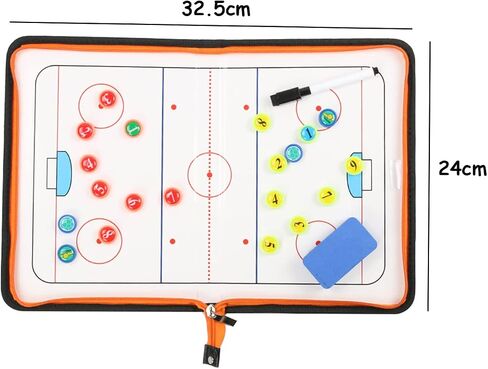 Ice Hockey Tactics Board for Kids & Adults, Magnetic Coaching Board, Ice Hockey Equipment for Men, Boys and Ice Hockey Enthusiast, Christmas Ice Hockey Gifts for Men Father in Saudi Arabia