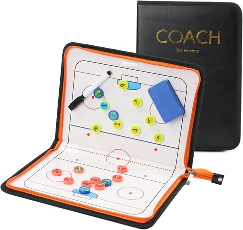 Ice Hockey Tactics Board for Kids & Adults, Magnetic Coaching Board, Ice Hockey Equipment for Men, Boys and Ice Hockey Enthusiast, Christmas Ice Hockey Gifts for Men Father in Saudi Arabia