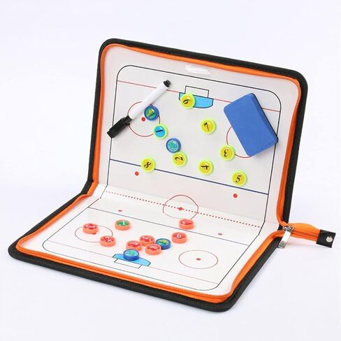 Ice Hockey Tactics Board for Kids & Adults, Magnetic Coaching Board, Ice Hockey Equipment for Men, Boys and Ice Hockey Enthusiast, Christmas Ice Hockey Gifts for Men Father in Saudi Arabia