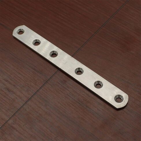 12" Flat Mending Plate 4Pcs Flat Straight Braces Stainless Steel Straight Brackets, Repair Fixing Bracket Connector, Mending Joining Plates with Screws, Silver in Saudi Arabia