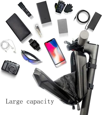 Universal Electric Scooter Bag/Handlebar Bag,Scooter Storage Bag,EVA Hard Shell Bags Waterproof Reflective Electric Scooter Storage Bag,Bicycle Bag Electric Skateboard Bike Accessories (2L) in Saudi Arabia