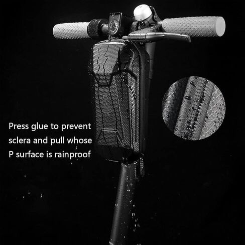 Universal Electric Scooter Bag/Handlebar Bag,Scooter Storage Bag,EVA Hard Shell Bags Waterproof Reflective Electric Scooter Storage Bag,Bicycle Bag Electric Skateboard Bike Accessories (2L) in Saudi Arabia