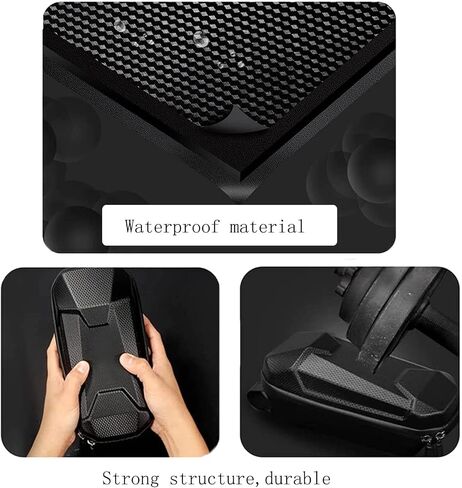 Universal Electric Scooter Bag/Handlebar Bag,Scooter Storage Bag,EVA Hard Shell Bags Waterproof Reflective Electric Scooter Storage Bag,Bicycle Bag Electric Skateboard Bike Accessories (2L) in Saudi Arabia