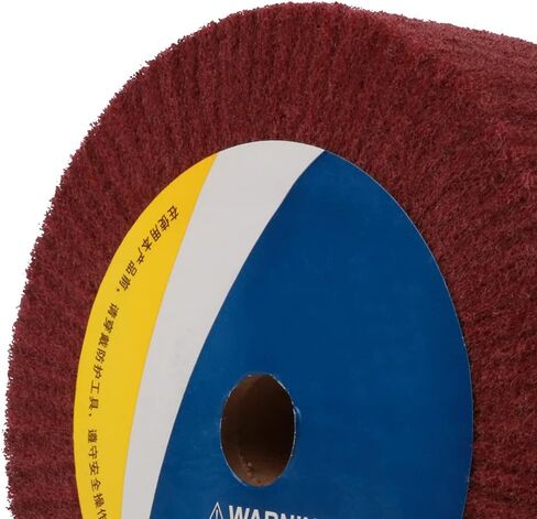 6inch Non-Woven Abrasive Grinding Flap Wheel Nylon Fiber Wheel Scouring Buffing Pad for Rotary Tool 2inch Thickness 240 Grit Red in Saudi Arabia