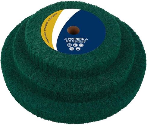 6inch Non-Woven Abrasive Grinding Flap Wheel Nylon Fiber Wheel Scouring Buffing Pad for Rotary Tool 2inch Thickness 240 Grit Red in Saudi Arabia
