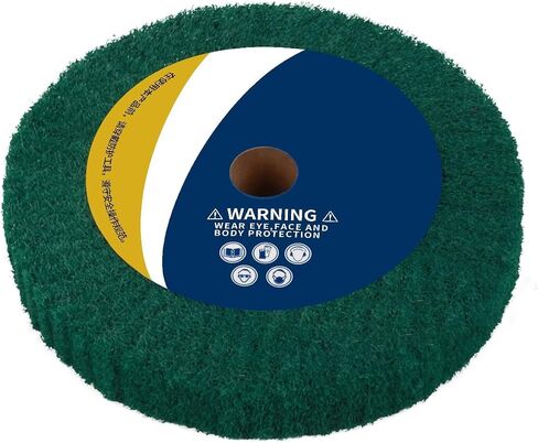 6inch Non-Woven Abrasive Grinding Flap Wheel Nylon Fiber Wheel Scouring Buffing Pad for Rotary Tool 2inch Thickness 240 Grit Red in Saudi Arabia