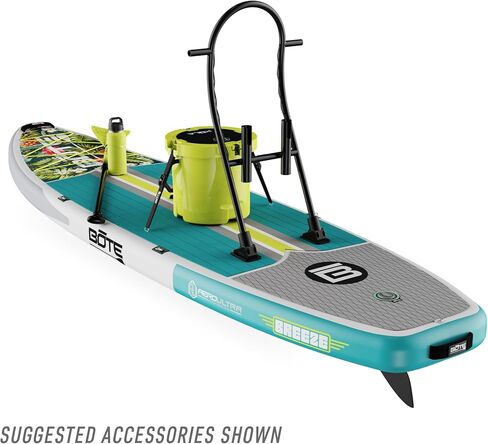 BOTE 11' FT 6" Breeze Aero لوح مجداف قابل للنفخ، متوافق مع MAGNEPod iSUP رائع للبالغين والأطفال ومناسب للسفر العائلي وخيارات ألوان متعددة الأحجام in Kuwait