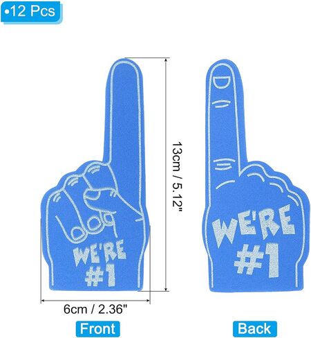 PATIKIL Mini Foam Fingers, Cheerleading Foam Finger for Sports Fan Events Games Party Favor in Saudi Arabia