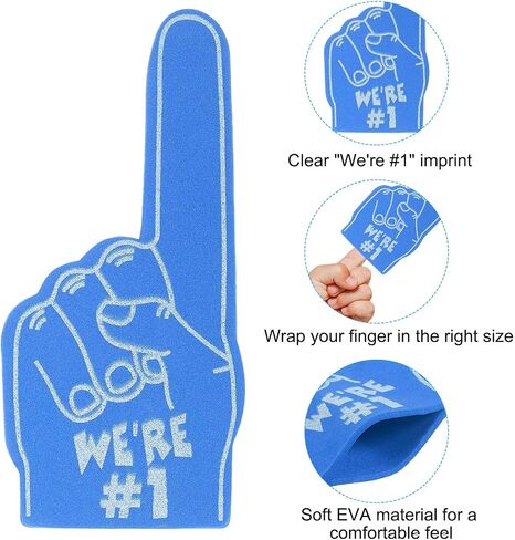 PATIKIL Mini Foam Fingers, Cheerleading Foam Finger for Sports Fan Events Games Party Favor in Saudi Arabia