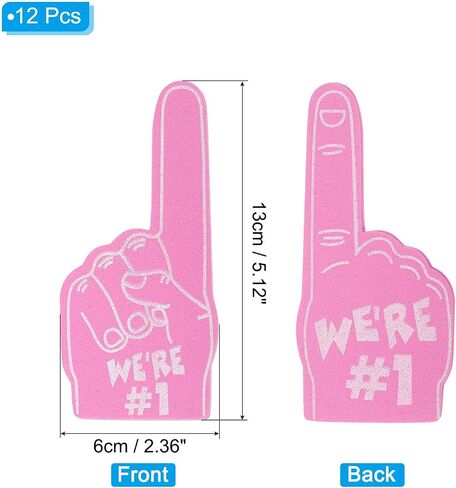 PATIKIL Mini Foam Fingers, Cheerleading Foam Finger for Sports Fan Events Games Party Favor in Saudi Arabia