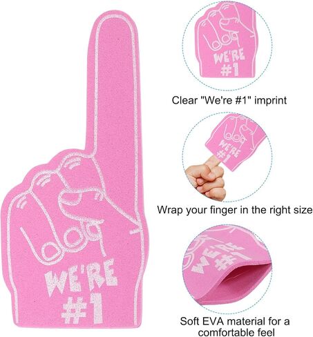 PATIKIL Mini Foam Fingers, Cheerleading Foam Finger for Sports Fan Events Games Party Favor in Saudi Arabia