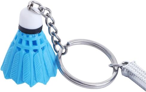 2Pcs Badminton Pendant Keyring Mini Cute Key Ring Keyfob Sports Accessories Fashion DIY Badminton Racket Key Holder in Saudi Arabia