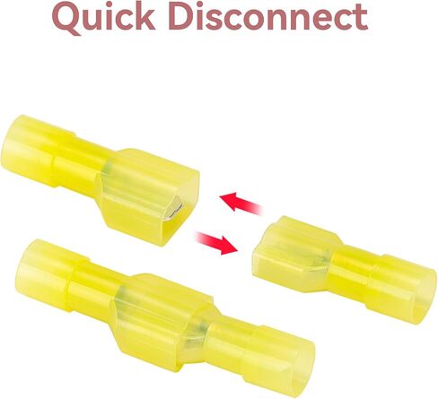 160PCS 16-14 AWG Female Nylon Spade Connector Blue Electrical Quick Disconnect Wire Connectors Kit - Tinned Copper Wire Spade Terminals Automotive in Saudi Arabia