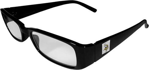 NFL Siskiyou Sports Fan Shop Minnesota Vikings Classic Reading Glasses Reading Power: +1.50 Black in Saudi Arabia