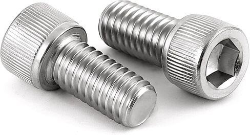 M8-1.25 x 25mm Socket Head Cap Screws Bolts, Allen Socket Drive, Stainless Steel 18-8 (304), Full Thread, Bright Finish, Machine Thread, 20 PCS in Saudi Arabia