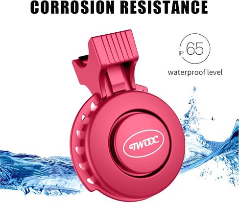 Bicycle Electronic Bell, USB Charging, Crisp Ding Sound Bicycle Bell, IP65 Waterproof Suitable for Mountain Bike/Road Bike– Easy to Install on Handlebar in Saudi Arabia
