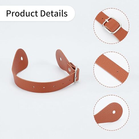 4 قطع من الأشرطة الجلدية البنية، حزام تحفيزي فردي من الجلد المتين، أشرطة تمهيد قابلة للتعديل، معدات الفروسية الخارجية للنساء الغربيات والرجال لركوب الخيل in Kuwait