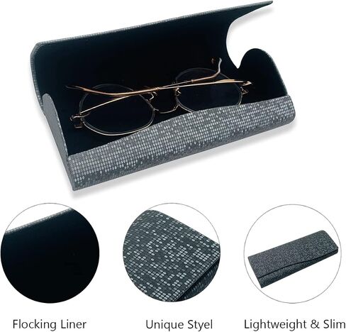 Folaxshoo Hard Shell Eye Glasses for Girls Women Stylish Eyeglasses Case Protective Box in Saudi Arabia