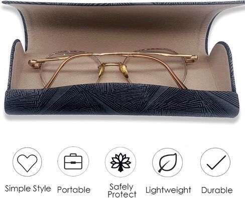 Folaxshoo Hard Shell Eye Glasses for Girls Women Stylish Eyeglasses Case Protective Box in Saudi Arabia