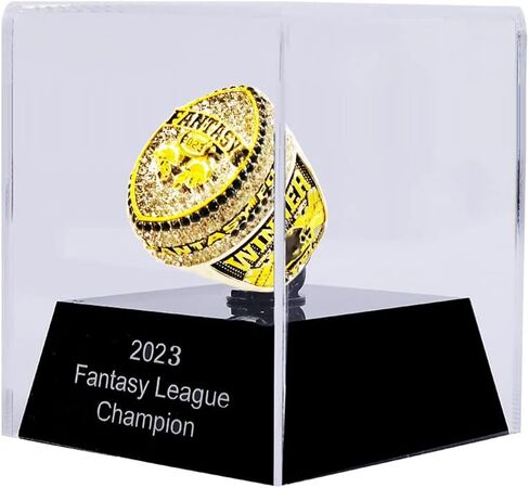 2023 Fantasy Football Championship Ring Heavy With Many Bright Stones in Saudi Arabia