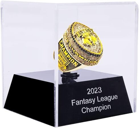 2023 Fantasy Football Championship Ring Heavy With Many Bright Stones in Saudi Arabia