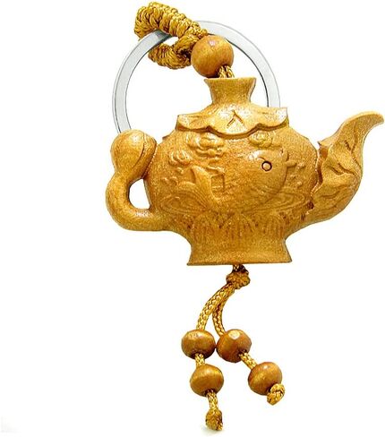 هدايا الفيل للنساء - سلسلة مفاتيح Lucky Feng Shui - تميمة قوة الحماية - سحر الحظ الجيد من خشب الصندل in Kuwait
