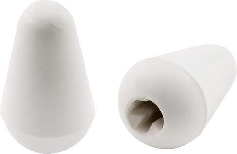 Musiclily Pro Metric 3.5mm Guitar 5 Way Pickup Switch Tips Strat Lever Switch Caps Switch Knobs for Import Strat Style Electric Guitar, White (Set of 2) in Saudi Arabia