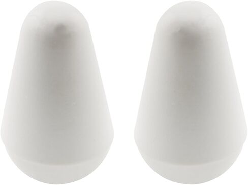 Musiclily Pro Metric 3.5mm Guitar 5 Way Pickup Switch Tips Strat Lever Switch Caps Switch Knobs for Import Strat Style Electric Guitar, White (Set of 2) in Saudi Arabia
