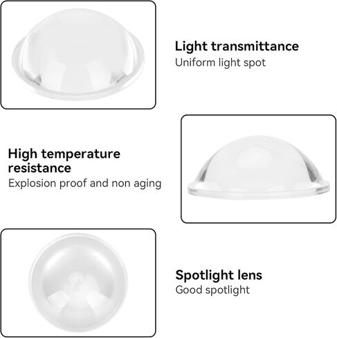 Convex Lenses, Optical 3D Lens for Magnifier, Diameter 60mm Optical Condensers Optical Glass for Sunset Lamp Glasses in Saudi Arabia