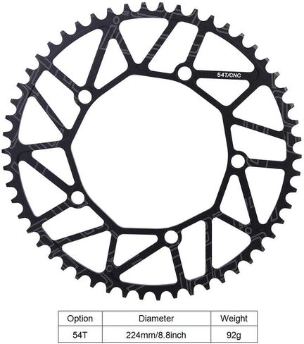 VGEBY1 Bike Chain Wheel, 50/52/54/56/58T 130BCD Bike Single Speed Chainring for Most Road Bike Mountain Bike(54T) in Saudi Arabia