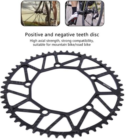 VGEBY1 Bike Chain Wheel, 50/52/54/56/58T 130BCD Bike Single Speed Chainring for Most Road Bike Mountain Bike(54T) in Saudi Arabia