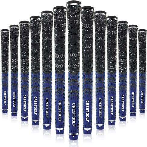 Multi -Compound Golf Grips, Standard/Mid Size All-Weather Control Thread Technology Rubber Combine with Carbon Yard, Anti-Slip-Set of 13 in Saudi Arabia