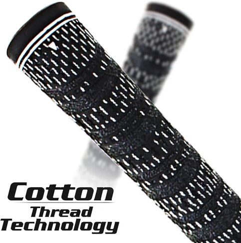 Multi -Compound Golf Grips, Standard/Mid Size All-Weather Control Thread Technology Rubber Combine with Carbon Yard, Anti-Slip-Set of 13 in Kuwait