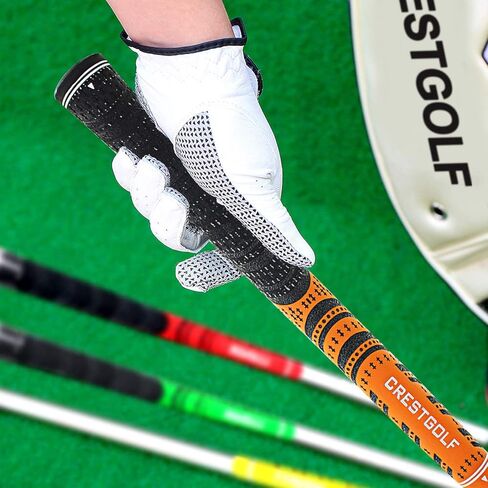 Multi -Compound Golf Grips, Standard/Mid Size All-Weather Control Thread Technology Rubber Combine with Carbon Yard, Anti-Slip-Set of 13 in Kuwait