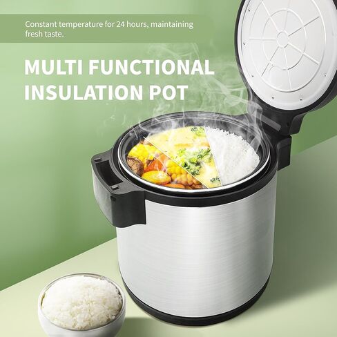 100 Cup Electric Rice Warmer, 19L Commercial Rice Warmer (Warm Function Only, Not Cooker), Sushi Rice Warmer Food Warmer Soup Warmer Restaurant in Saudi Arabia