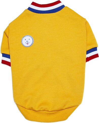 FLOT Designer Dog Shirt with Buttons Premium Materials Tailored Fit Luxury Sweater Designed and Made in Korea (Yellow) Small in Saudi Arabia
